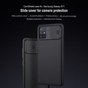 Nillkin CamShield Camera Close & Open Back Case Cover Compatible with Samsung Galaxy A71 - Black