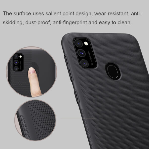 Nillkin Super Frosted Shield Hard Back Cover Case for Samsung Galaxy M10 | Samsung M20 | Samsung M30 | Samsung M30s (Black)