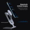 Nillkin iPhone 12 series Wireless Charging Stand Aluminum MagLock Foldable Stand With Hollow Holder For MagSafe Wireless Charger
