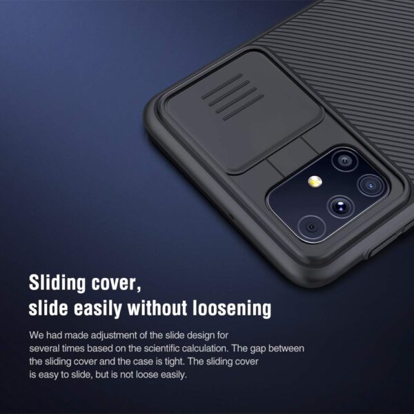 Nillkin CamShield Camera Close & Open Back Case Cover Compatible with Samsung Galaxy M31s - Black