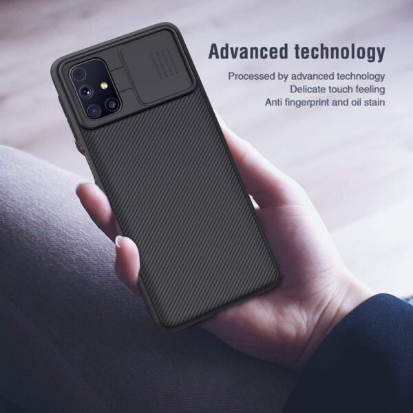 Nillkin CamShield Camera Close & Open Back Case Cover Compatible with Samsung Galaxy M31s - Black