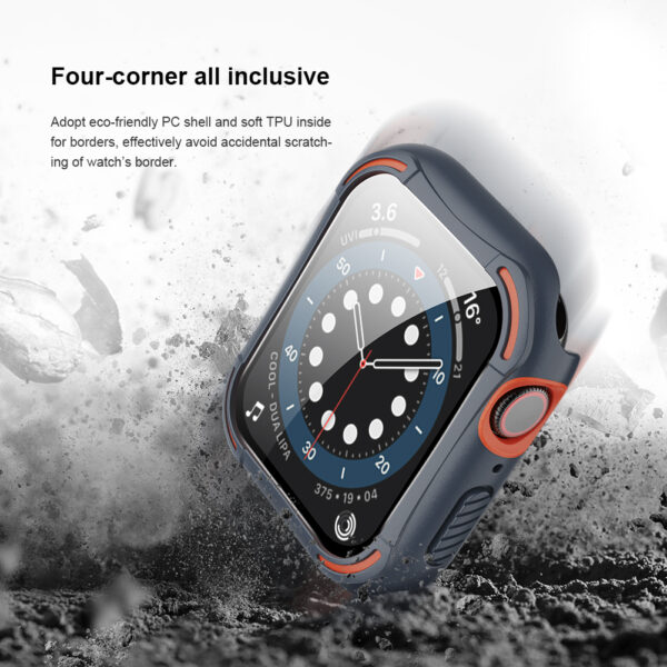 Nillkin Crash Bumper Full Coverage Case Compatible with Apple Watch 40mm Series 4/5/6/SE, 44mm Series 4/5/6/SE