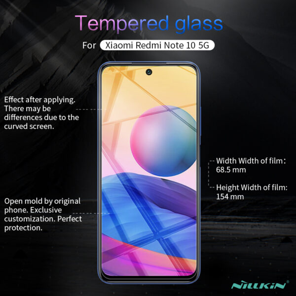 Nillkin Amazing H Anti-Explosion Tempered Glass Screen Protector Compatible with Redmi Note 10T